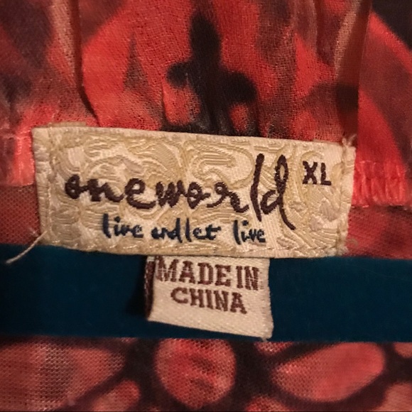 One World v-neck blouse - Picture 6 of 7